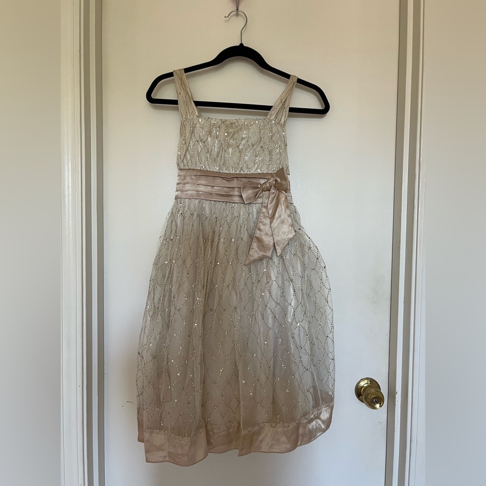 Gold glitter dress
